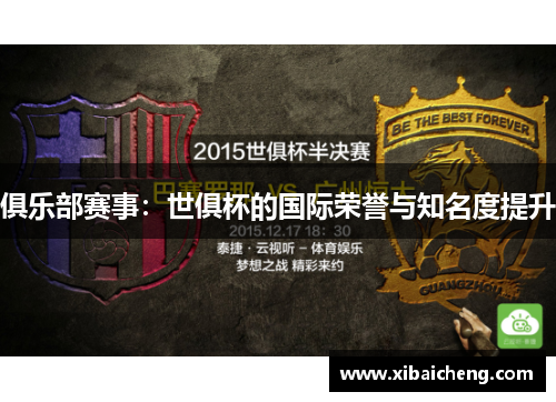 俱乐部赛事:世俱杯的国际荣誉与知名度提升 俱乐部赛事:世俱杯的国际荣誉与知名度提升